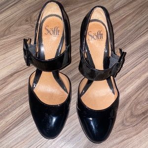 Sofft Patent leather black heel